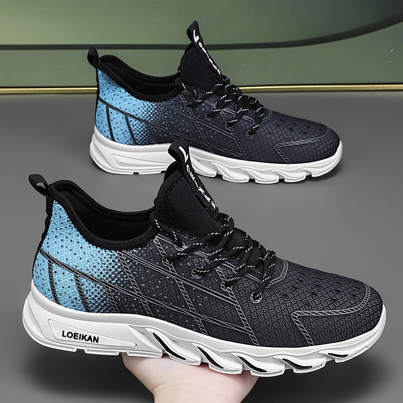 Men's Breathable Tennis Shoes Running Gym Sneakers Casual Sport Walking Trainers