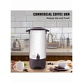thumbnail image 2 of Coffee Urn, 100 Cup 15 L Hot Beverage Dispenser With Dripless Faucet, Quick-Brewing Stainless Steel Large Commercial Coffee Maker, For Catering, Business, Party, Church & Restaurant, 2 of 10