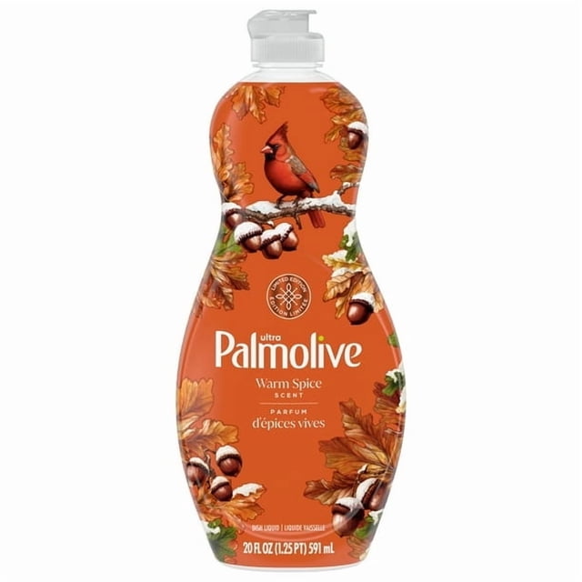 Palmolive Savon à Vaisselle Liquide Ultra Fort, Édition Limitée, Épices Chaudes, Bouteille de 591 ml, POL Saisonnier 1 591 ml