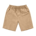 thumbnail image 2 of Casual Shorts for Men Summer Lightweight Elastic Waist Wide Straight Leg Loose Bermuda Shorts with Pockets, 2 of 6