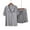 Gray, variant on Women Summer Pajamas Set 2 Piece Soft Modal Loungewear Solid Short Sleeve Shirts and Flowy Pants