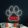 thumbnail image 5 of Handmadetneonsign Paw Dog Open Neon Sign, Dog Pet Service Wall Art Decor, Grooming Wall Decor, 5 of 5