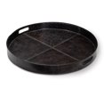 thumbnail image 3 of Regina Andrew 20-1582BLK Derby 24" Wide Round Leather Tray - Black, 3 of 3