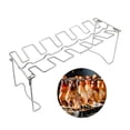 thumbnail image 1 of maskred Chicken Leg Wing Grill Rack Multi-Slots Barbecue Poultry Chicken Leg Roaster Foldable Stainless Steel Roaster Stand, 1 of 6