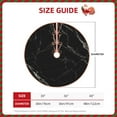 thumbnail image 2 of Rateoe Black Marble Texture Abstract Pattern Christmas Tree Skirt with Ties , Christmas Tree Decorations, Farmhouse Christmas Decor Xmas Holiday Decorations-30", 2 of 6