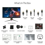 ASUS ROG Swift 32” 4K HDR 144Hz DSC Gaming Monitor (PG32UQX) - UHD (3840 x 2160), Mini-LED IPS, G-SYNC Ultimate, Local dimming, Quantum Dot technology, DisplayHDR 1400, Eye Care, DisplayPort, HDMI