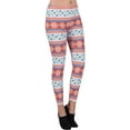 thumbnail image 2 of Women's Blooming Winter Design Full Length Stretchy Leggings, 2 of 5
