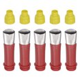 thumbnail image 1 of Unique Bargains 5 Pack 25mm Width Stainless Steel Caulk Nozzle 13.6mm Thread Connect Applicator, 1 of 6