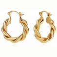 thumbnail image 1 of Fiudx Pendientes En Forma de C, Diseño Retorcido de Aleación de Aluminio, Detalles de Lentejuelas Pequeñas a La Moda, Accesorio Elegante para Bodas, Fiestas y Eventos, Regalo Perfecto para Seres Quer, 1 of 2
