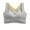 Gray, variant on Bigersell Comfort Bra Trendy Women Fashion Side Buckle Yoga Underwear Waistcoat Seamless Together Everyday Bras Sport Bra Style F-1167 Gray L