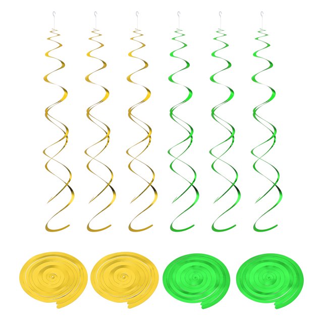 Unique Bargains Party Hanging Double Strip Streamer for Birthday Wedding,Graduation,Party with Hang Tag Hook 20Pcs(Multicolored)