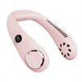 thumbnail image 1 of Ventiladores deportivos sin aspas con cuello colgante de refrigeración por aire digital LED de 3000 mAh (rosa), 1 of 6