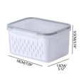 thumbnail image 4 of Fiudx Juego Fresh Keeper, Tapa a Prueba de Fugas, Colador Extraíble, Solución de Almacenamiento de Fácil Cuidado, Tamaños Versátiles, Práctico para Llevar Del Refrigerador a La Mesa, Esencial para La, 4 of 7