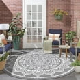 thumbnail image 2 of Outdoor Rug ;x; Reversible Boho Plastic Straw Patio Deck Camping Rugs Indoor Outdoor Portable RV Mat Carpet for Outside Porch Balcony Backyard Beach Pool, 2 of 9