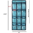 thumbnail image 5 of Laklulu Hanging Closet Underwear Sock Jewelry Storage Over The Door Classroom Cell Phone Calculator Organizer 12 Clear Pockets, 5 of 5
