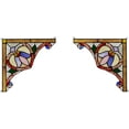 thumbnail image 2 of RADIANCE Goods Victorian Tiffany-Glass Window Panel 10" Wide, 2 of 4