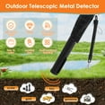 thumbnail image 3 of Grusce Waterproof Metal Detector with Hanging Storage Bag 360° Detection Handheld Pin Pointer Wand for Outdoor Beach Treasure, 3 of 10