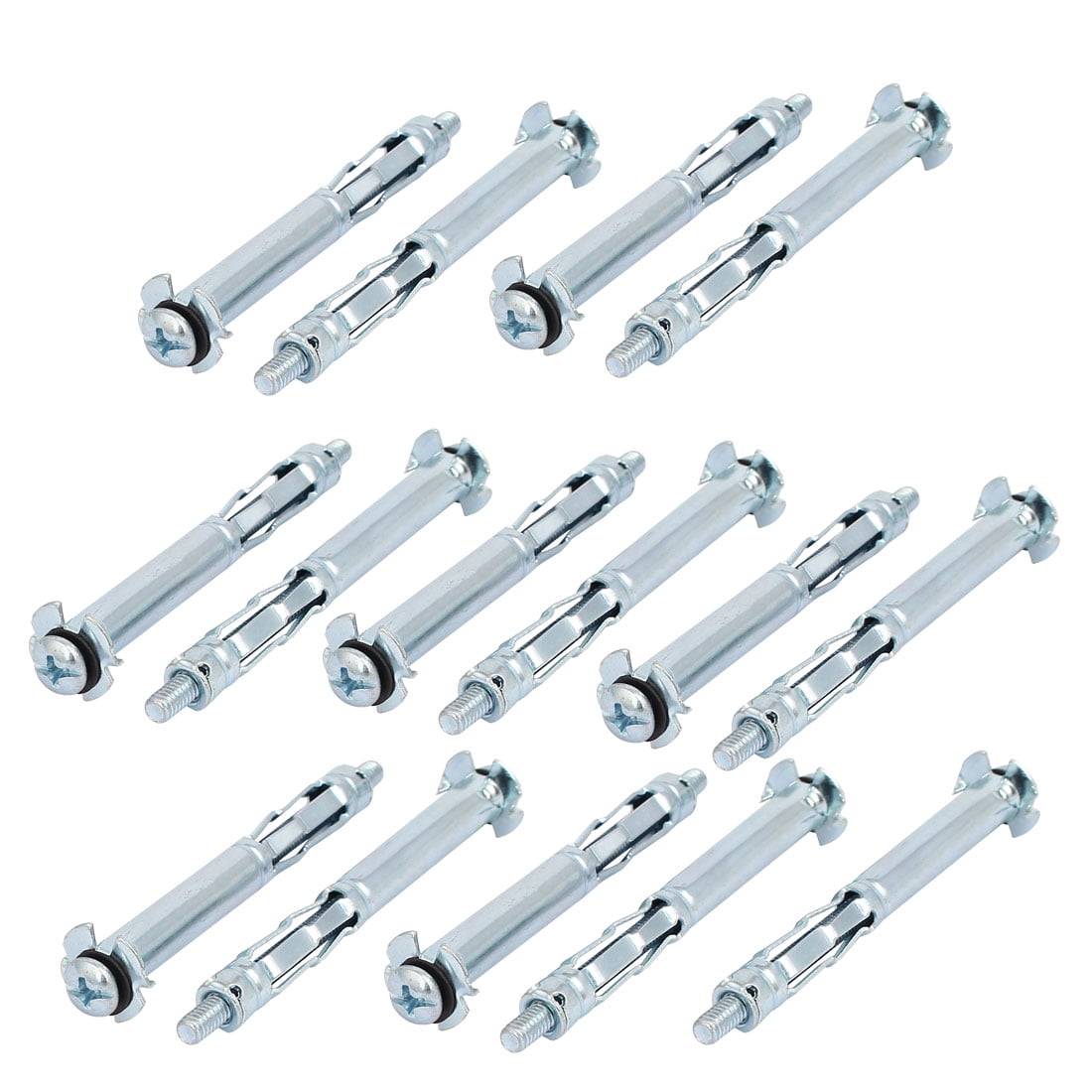 M4x60mm Thread Expansion Bolt Sleeve Anchor 15pcs for 31mm38mm Hollow