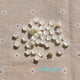 thumbnail image 4 of Cuentas sueltas de flores acrílicas de Color Beige, perlas lindas, espaciador de flores pequeñas, fabricación de joyas DIY, accesorios trenzados para pulseras, 4 of 4