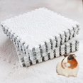 thumbnail image 3 of 4/10 piezas de forro para jaula de conejos y conejillos de indias, artículos para mascotas pequeñas, esterilla de cama antideslizante impermeable, suave y cálida, manta para dormir para conejos, 3 of 5