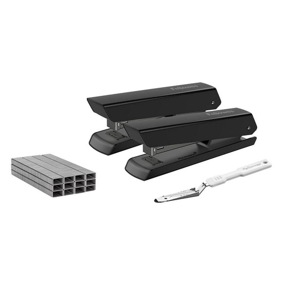 Fellowes LX820™ 2pk Black, 5000 Staples, and Stapler Remover White