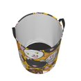 thumbnail image 3 of ZICANCN Cute Yellow Cat Laundry Basket Organizer , Dirty Clothes Hamper for Bathroom Kids Girls Boys Laundry Hamper Small, 3 of 8