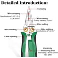 thumbnail image 3 of Voltmaster 8-In-1 Tool, Outdoorfun 8 In 1 Wire Stripper With Voltage Tester, 8-In-1 Heavy Duty Wire Stripper Pliers for Cutting and Pulling Wires Cable Scissors, Voltage Tester Pliers, 3 of 9