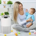 thumbnail image 3 of Air Purifiers For Bedroom Home, 4 Layers True HEPA Air Filter, 20db Quiet HEPA Filter For Dust Smoke Pollen Pet Dander Hair Odor,, 3 of 5
