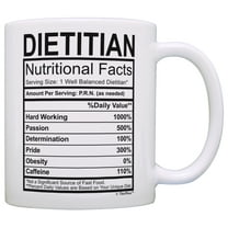 ThisWear Registered Dietitian Gifts for Women Dietitian Nutritional Facts Dietitian Gift Ideas 11 ounce Coffee Mug