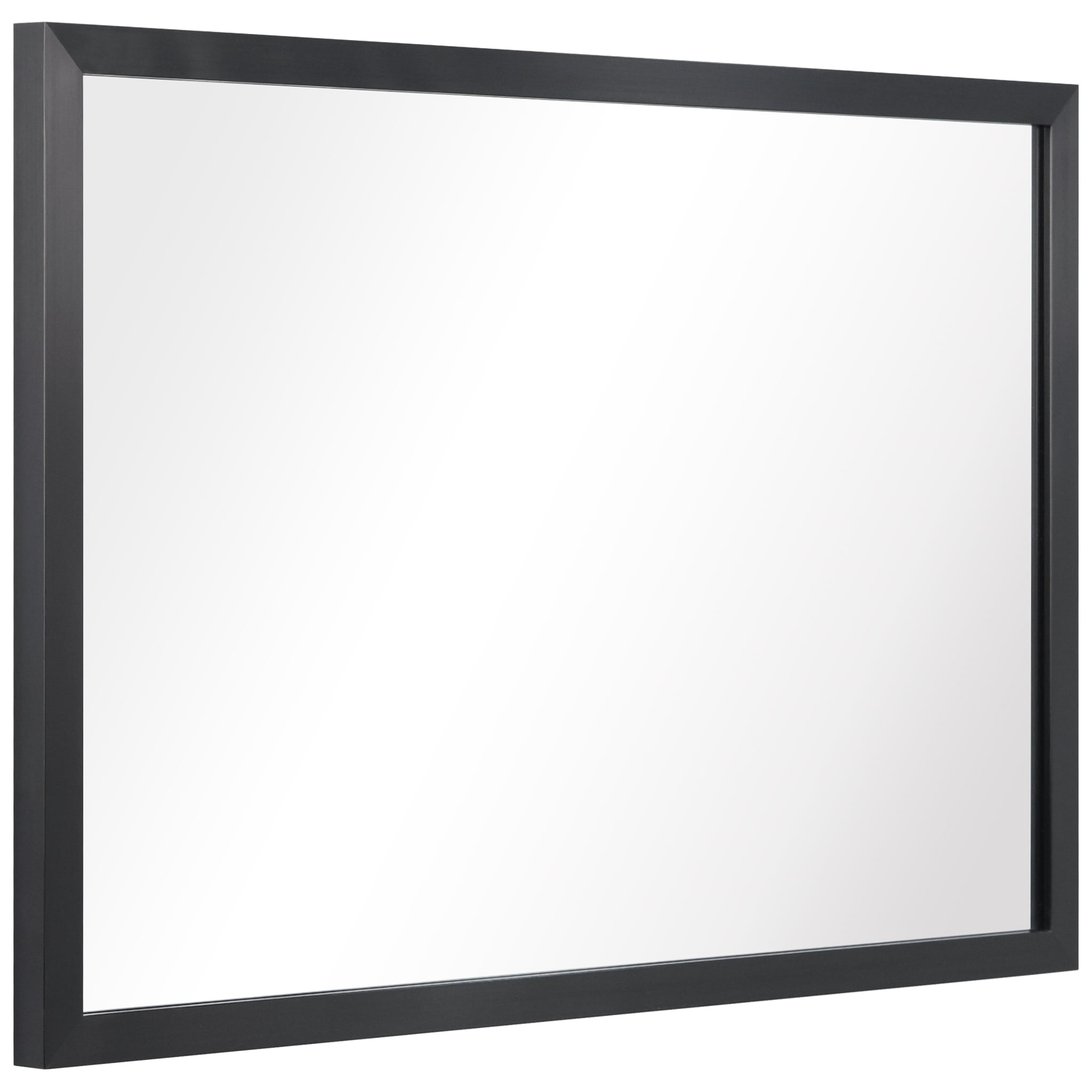Empire Art Direct Contempo Stainless Steel Gold Wall Mirror Brushed Black 20" x 30" Black