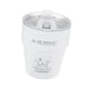 thumbnail image 4 of Taza de camping con tapa de acero inoxidable de doble pared para café, té y leche. Blanco, 4 of 9