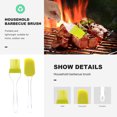 thumbnail image 3 of CRAFTHROU 4Pcs Portable Silicone Oil Brush for Cooking and Baking in Home Kitchen Tools, 3 of 5