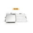 thumbnail image 2 of Stainless Steel Baking Sheet with Rack Set, 15.7" x 11.8" Cookie Sheet Broiling Pan for Oven, Rimmed Metal Tray with Wire Rack for Cooking/Baking/Cooling/Bacon, Non-toxic & Dishwasher Safe, 2PCS, 2 of 8