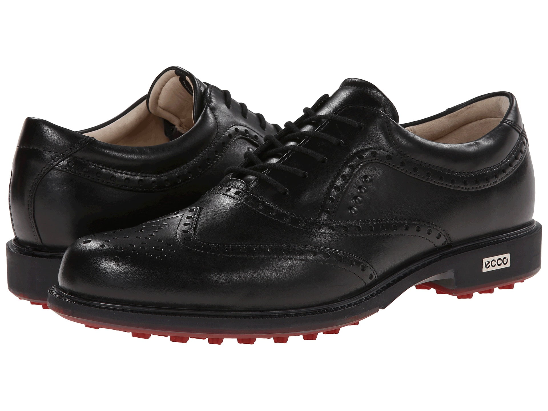 Intim gå på arbejde Forespørgsel ECCO Men's Tour Hybrid Wingtip Golf Shoes Black/Brick (Size 46.0 EU /  12-12.5M US) - Walmart.com