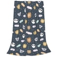 thumbnail image 2 of Honeii Cartoon Animals Print Fleece Blanket - Throw Blanket for Bed, Sofa, Couch, Camping, and Travel , Microplush Ultra Soft Warm Blanket-40"x30", 2 of 7