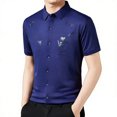 thumbnail image 1 of MDUKONU Chemise Douce pour Homme Coupe Régulière Ne Rétrécit Pas Tenue de Bureau Violet TG, 1 of 6