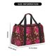 thumbnail image 3 of Fotbe Golden Snowflakes And And Butterflies Bolsa de Viaje con Estampado, Bolsa de Fin de Semana para Mujer con Compartimento para Zapatos, Bolsa de Gimnasio con Bolsillo Húmedo, 3 of 7