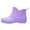 Purple, variant on XIMIN Womens Fall Booties and Ankle Boots Rain Boots Women Non Slip Detachable with Cotton Inside Rain Boots Outdoor Rubber Water Shoes