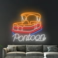 thumbnail image 4 of Handmadetneonsign Pontoon Boat Neon Sign, Pontoon Boat Wall Art Decor, Ocean Lover Wall Decor, 4 of 5