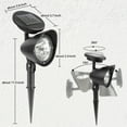 thumbnail image 5 of VIIWII Solar Lights Outdoor LED Landscape Spotlights for Garden Walkway Yard Porch Pool 2 Packs, 5 of 7