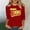 Red, variant on HOMBOM 3/4 Sleeve T-Shirts for Women Summer Graphic Tees Graphic Crew Neck Retro 1996 Print Soft Red Womens Tops