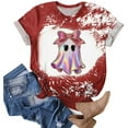 thumbnail image 6 of Womens Halloween Shirts Cute Ghost Shirt Fall Tshirt Fashion Lover Graphic Tees casual Short Sleeve Tops, 6 of 6