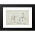 thumbnail image 2 of Charles François Daubigny 24x16 Black Modern Framed Museum Art Print Titled - Study of a Group of People with Barrels (C. 1863), 2 of 5