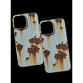 thumbnail image 2 of Vintage Rust Look Phone Case Compatible with iPhone 16/15/14/13/12/11 ProMax, Rusty Imitation Phone Cover, Creative Industrial Iron Inspired Shockproof TPU Case (iPhone16 Pro,Rust), 2 of 6