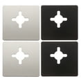 thumbnail image 1 of 4 Pcs Plaque de Réparation de Serrure de Porte Boutons de Porte en Acier Inoxydable Plaque de Renforcement de Porte Bouton de Porte Plaque de Réparation Poignée de Porte Brossée, 1 of 9