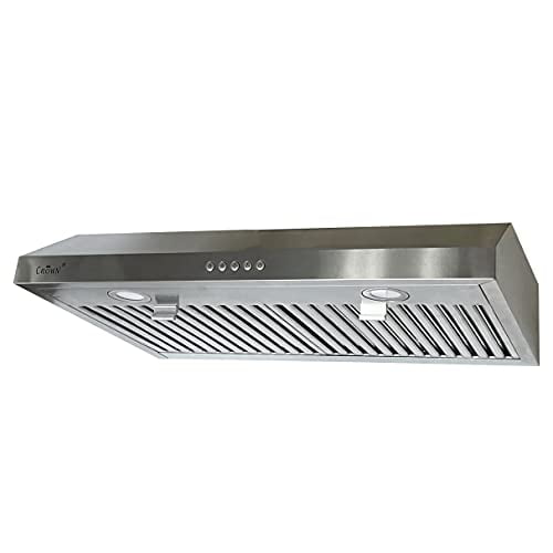 Crown Range Hood Crown 30 in 500 CFM Stainless Steel Under Cabinet Range Hood PRO-FT10