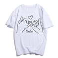 thumbnail image 2 of Bestie T-Shirt Best Friend Shirts Pinky Swear Graphics Casual Shirt Short Sleeve Summer Tee Women Tops Gift White 3X-Large, 2 of 4