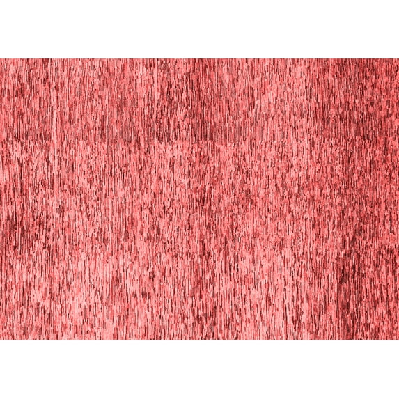 Ahgly Company Indoor Rectangle Abstract Red Modern Area Rugs, 2' x 5'