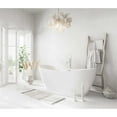 thumbnail image 3 of Elegant Kitchen and Bath 67 inch Bathtub in Glossy White with Chrome Trim, 3 of 8