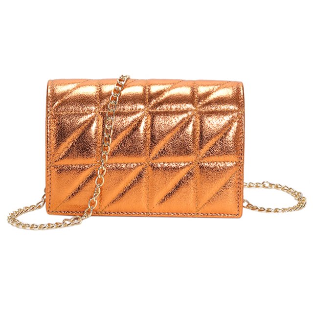 Bolsa De Hombro Bolso bandolera acolchado con hilo bordado de rombos para mujer (naranja) Ehuebsd Para Estrenar